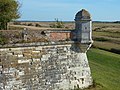 Échauguette dans un angle de bastion, Brouage (XVIIe siècle).