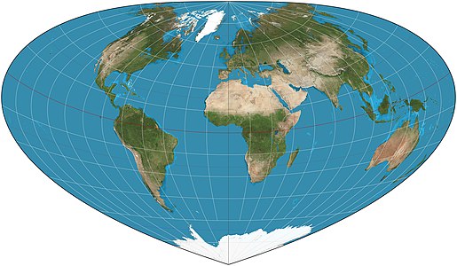 Bottomley projection, by Strebe