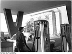 Minol-Tankstelle in Eisenhüttenstadt (1964)