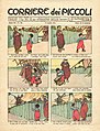 Image 11The cover of the Corriere dei Piccoli on 11 July 1911 carries a cartoon strip in the Italian style without speech bubbles. (from Culture of Italy)