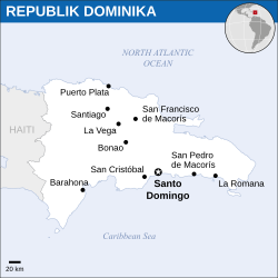 Lokasi Republik Dominika