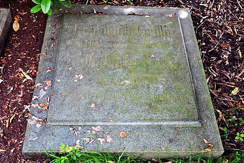 Grab auf dem Essener Ostfriedhof, vorher auf dem Friedhof am Kettwiger Tor
