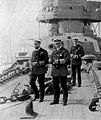 George V onboard HMS Neptune.