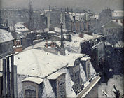 Vue de toits (Effet de neige) (1878) Museum Orsay, Paris