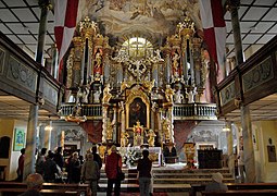 Retablo mayor de la iglesia de la Exaltación de la Santa Cruz en Jelenia Góra.