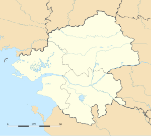 聖伊萊爾德沙萊翁在大西洋盧瓦爾省的位置