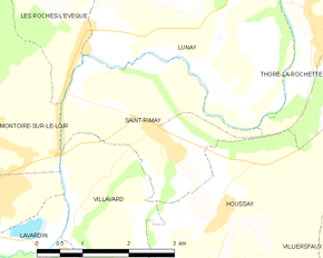 Poziția localității Saint-Rimay