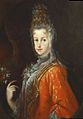 La reina María Luisa Gabriela de Saboya, atribuido a Francisco Meléndez de Rivera Díaz. Ca. 1702.