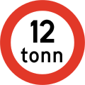 Weight limit for vehicles Restriction is for each vehicle in the case of a lorry.