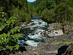 The North Santiam River at Niagara County Park in Niagara