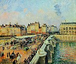 Le Pont Neuf, après-midi, Pissarro