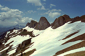 Les rochers donnant leur nom au Rotwand