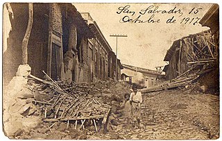 San Salvador - Terremoto de 1917