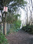 Track skirting the Azure Seas Caravan Park - geograph.org.uk - 3851165.jpg