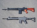 TOP製「64式7.62mm小銃」と東京マルイ製「89式5.56mm小銃」