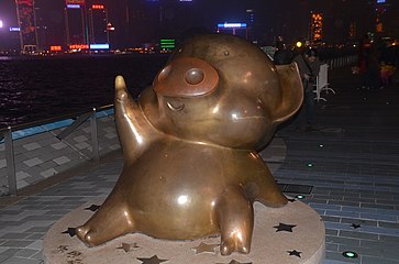 Avenue of Stars in Tsim Sha Tsui, 2012 Hongkong