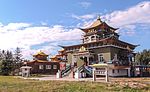 Pavilions of the Buryat Ivolginsky Datsan in Ivolginsk.