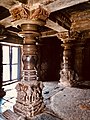 Pillars in the mandapa