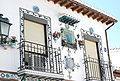 Typical house façade in Cuesta de Alhacaba