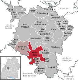 Altensteig - Localizazion