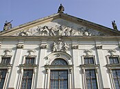 Pediment: Triumph of Marcus Valerius Corvinus by Andreas Schlüter