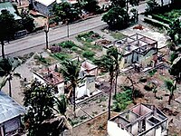 Destroyed houses in Dili