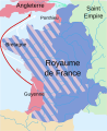1337 : Territoires anglais en 1337 Royaume de France Possessions des Plantagenêts en 1180
