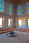 The Harem Room, Topkapi Palace, carpet with a small-pattern "Holbein" design