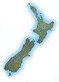 Mapa Nowi Zelandie