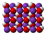 Crystal structure of KOH