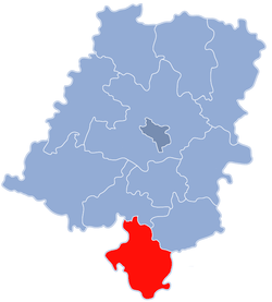 Location within the voivodeship