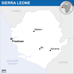 Location of Sierra Leone