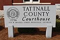 Tattnall County Courthouse sign