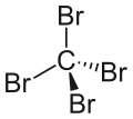 Deutsch: Struktur von Tetrabrommethan English: Structure of carbon tetrabromide