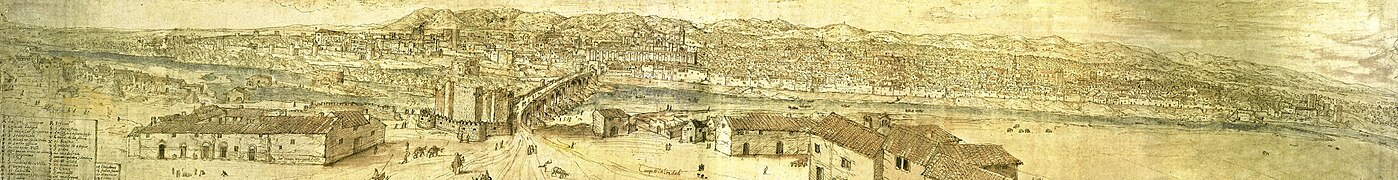 Córdoba a mediados del siglo XVI, por Anton van der Wyngaerde.[15]​