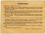 Thumbnail for File:World War II War Rations Book No 3 Back Cover.tif