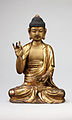 Buda Amitābha sentado, siglo XV, altura 57,3 cm Museo Nacional de Corea