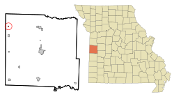 Location of Merwin, Missouri