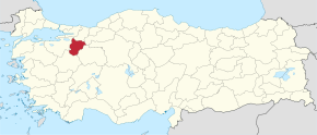 Kart over Bilecik