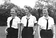 Članice Lige njemačkih djevojaka, organizacije za djevojčice u okviru Nacističke partije u Njemačkoj