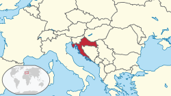 Location of Xorvatiya