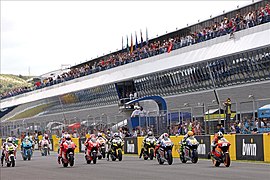 Dani Pedrosa leads the pack 2010 Jerez.jpg