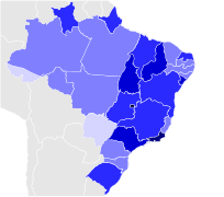 Estados do Brasil por porcentagem de adolescentes fora da escola (15 a 17 anos).svg