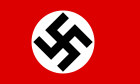Drapeau du Troisième Reich ayant annexé l'Autriche de 1938 à 1945.