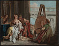 Giovanni Battista Tiepolo, "Alejandro y su concubina Campaspe en el estudio de Apeles"