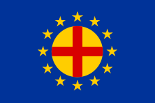Bandera actual de la Unión Internacional Paneuropea.