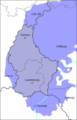 Verspreiding van Luxemburgs