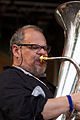 Der Tubist Michel Godard beim TFF Rudolstadt 2014