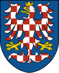 Znak markgrófa a markgrófstva (do 1915), t. j. Moravy (od 13. storočina), od 1918 naďalej znak krajiny)