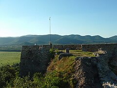 Le Börzsöny vu depuis les ruines du château de Nógrád.